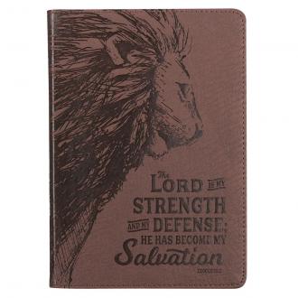 Notisbok Luxleather - The Lord Is My Strength & Defense